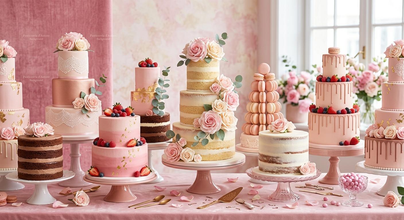 Vetrina elegante della Pasticceria di Tata con torte e dolci